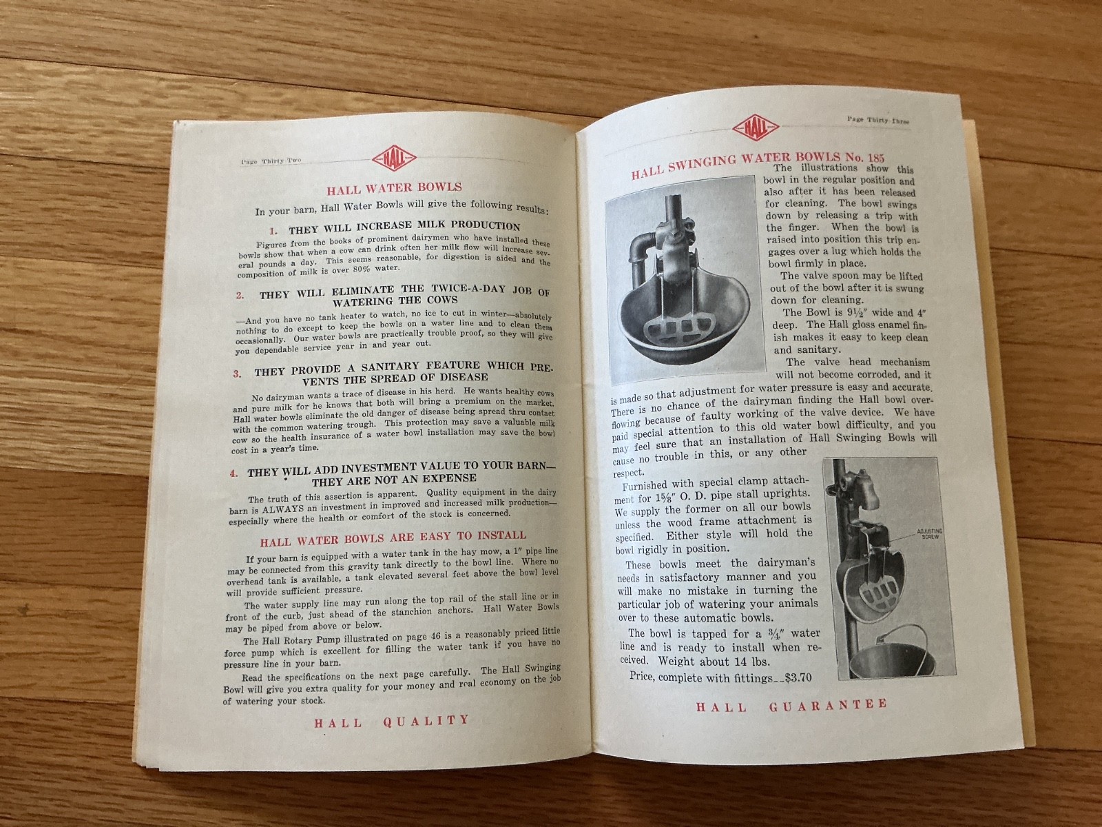 1936 catalog HALL MANUFACTURING COMPANY Cedar Rapids IOWA agricultural hardware