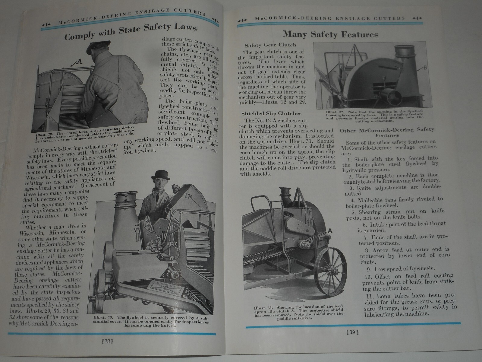 IH MCCORMICK DEERING Ensilage Cutters 1934 Salesman Brochure Type A G F No. 12A