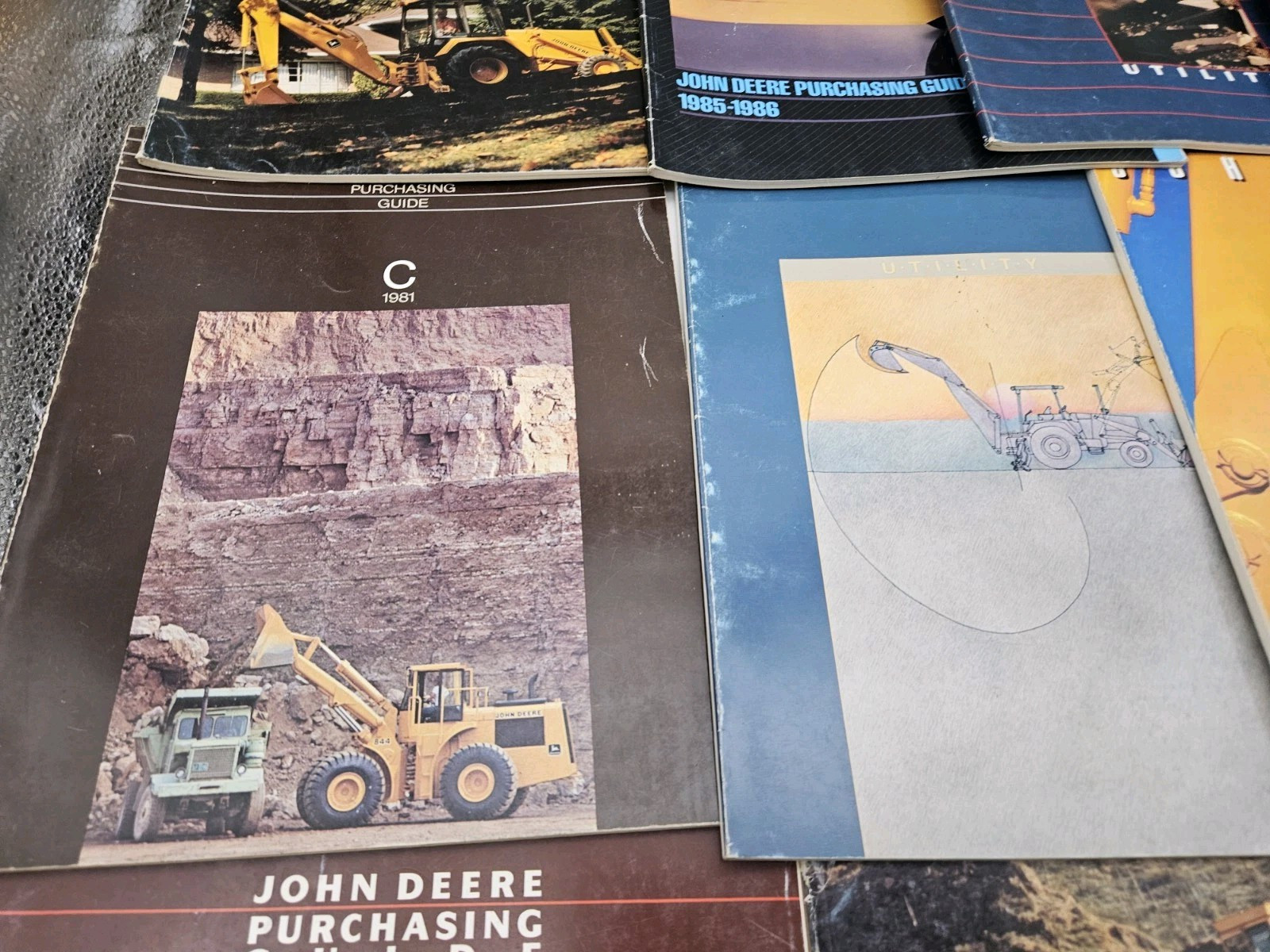 1980s John Deere Excavator Loader Construction Utility Purchasing Guide Lot 15
