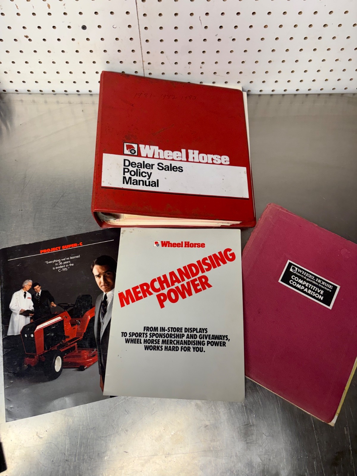 VIntage Wheel Horse Dealer Sales Guide Manual Attachment Guides & Brochures