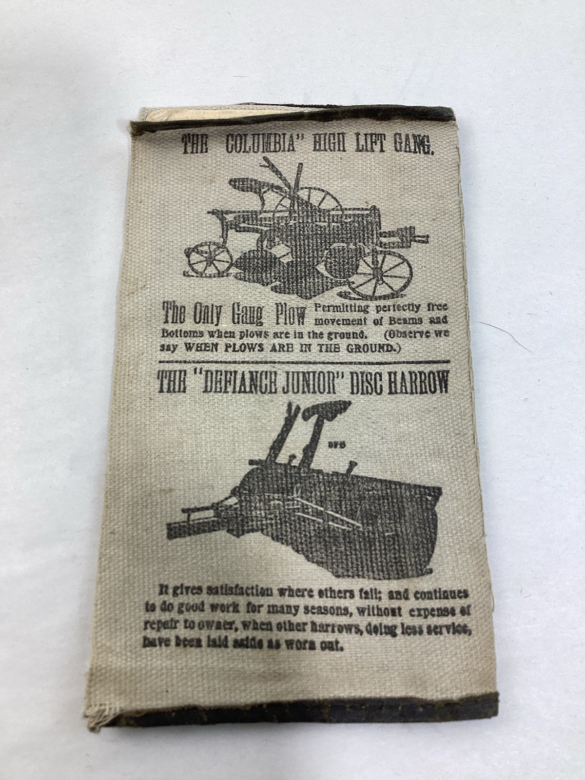 Antique 1906 Cloth Bound Rock Island Plow Co. Pocket Notebook & Sales – Complete