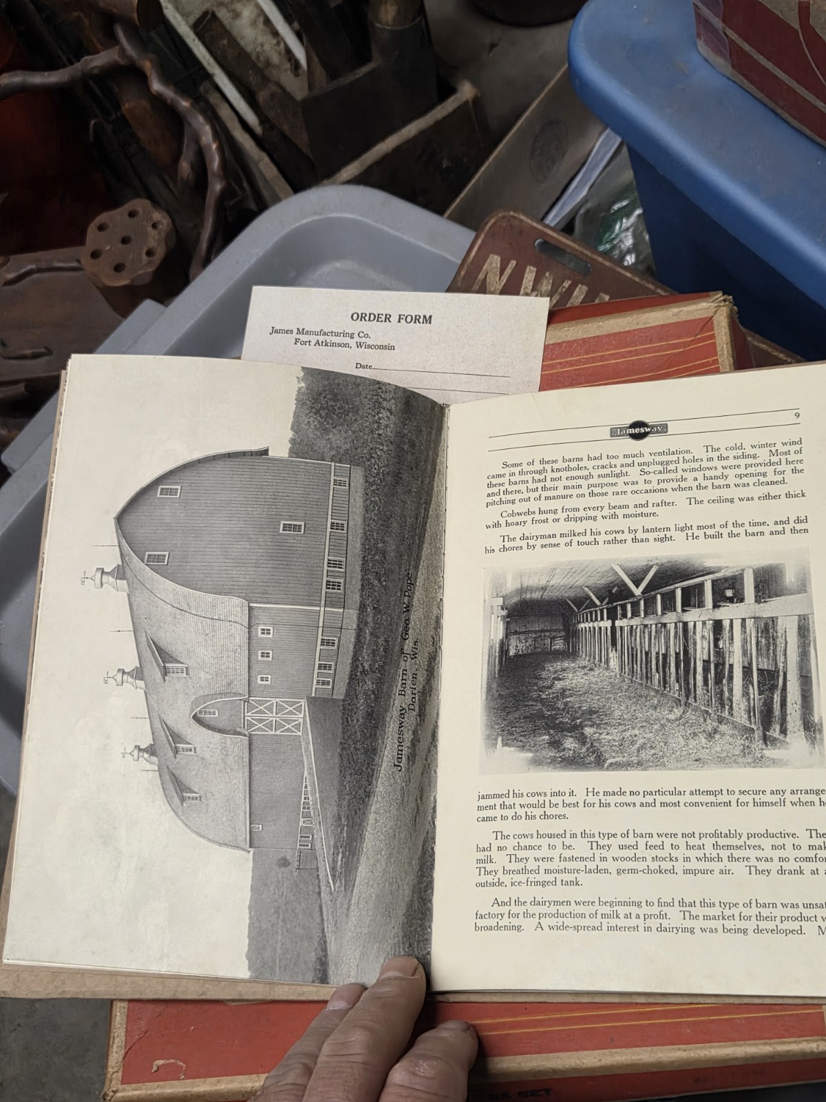 1922 Original Jamesway BETTER BARNS Cattle Livestock Dairy Building Book