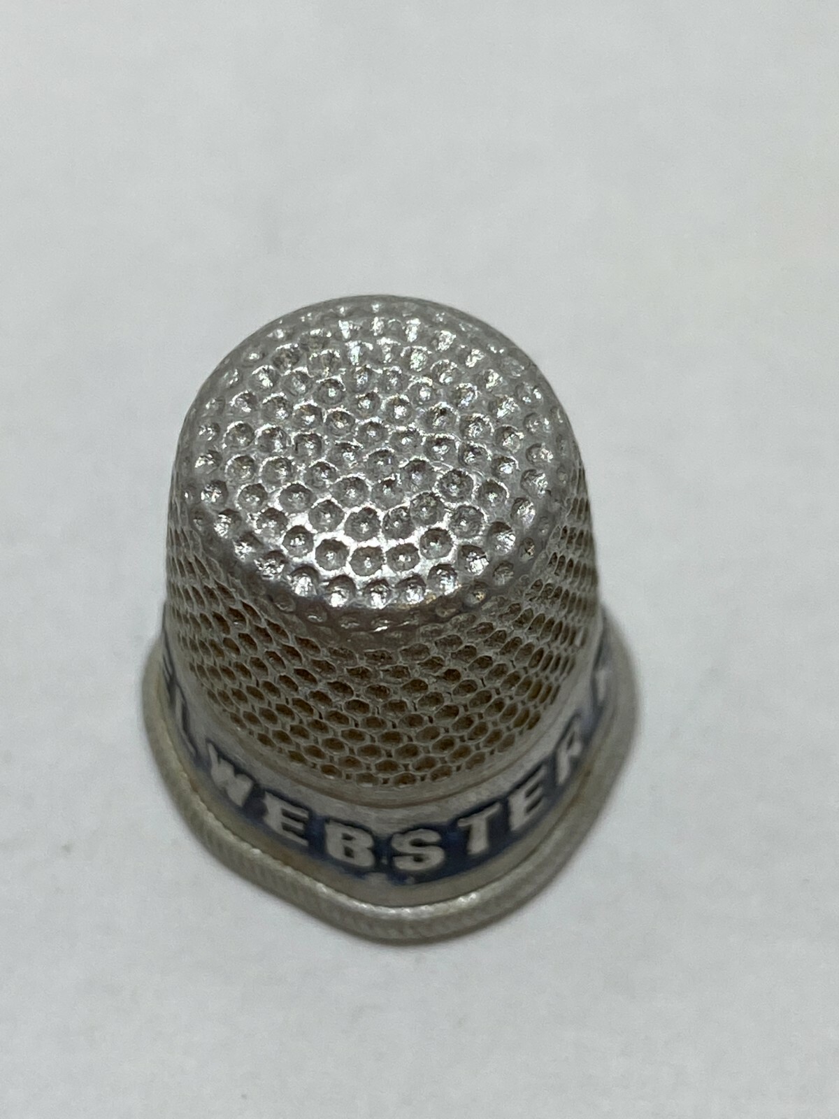 Vtg Daniel Webster Flour Metal Aluminum Sewing Thimble Specialty Advertising