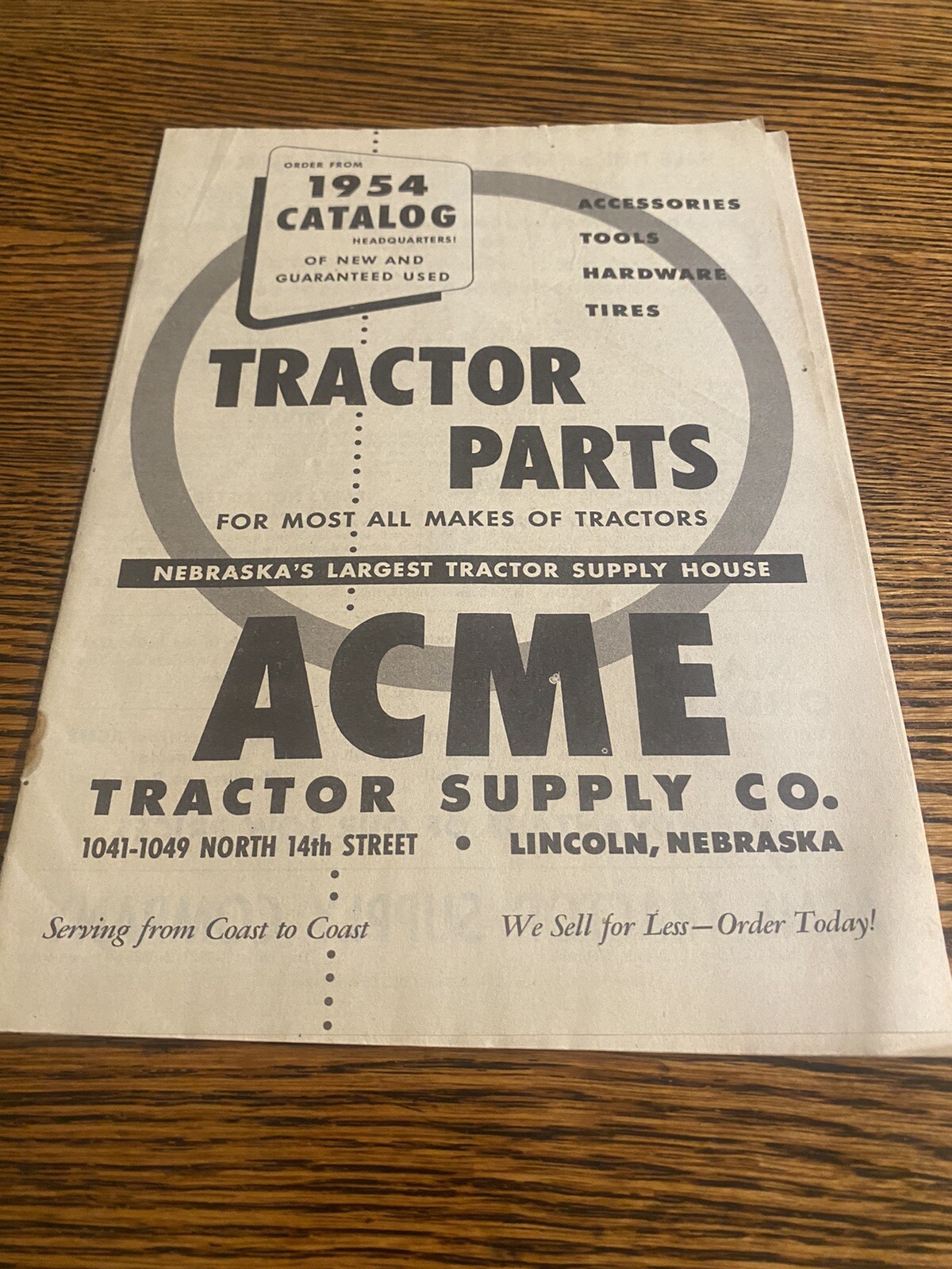 1954, 1955, 1956 ACME Tractor Supply Co. Catalog, Set Of Three