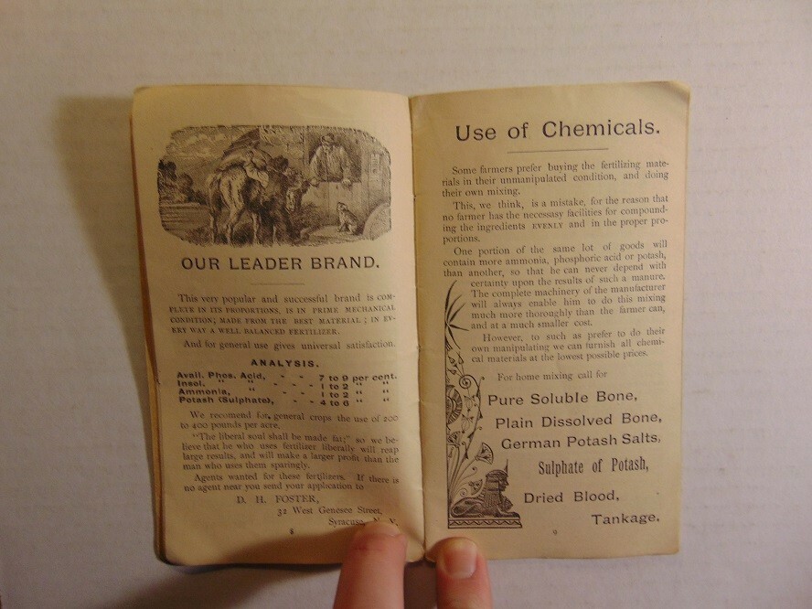 Vintage 1888 Read & Co&rsquo;s Standard Brands Bone Fertilizers Information Booklet