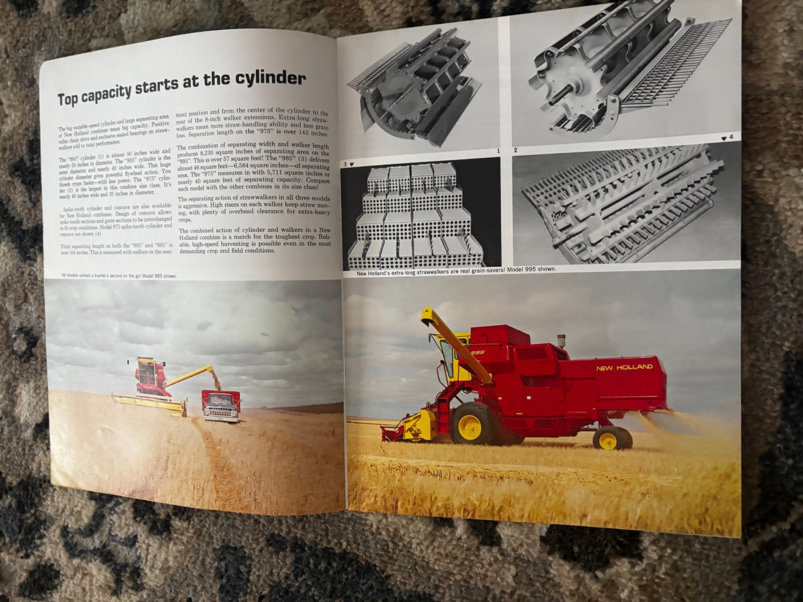 New Holland 975 985 995 Combine For 1970 Brochure DCPA26