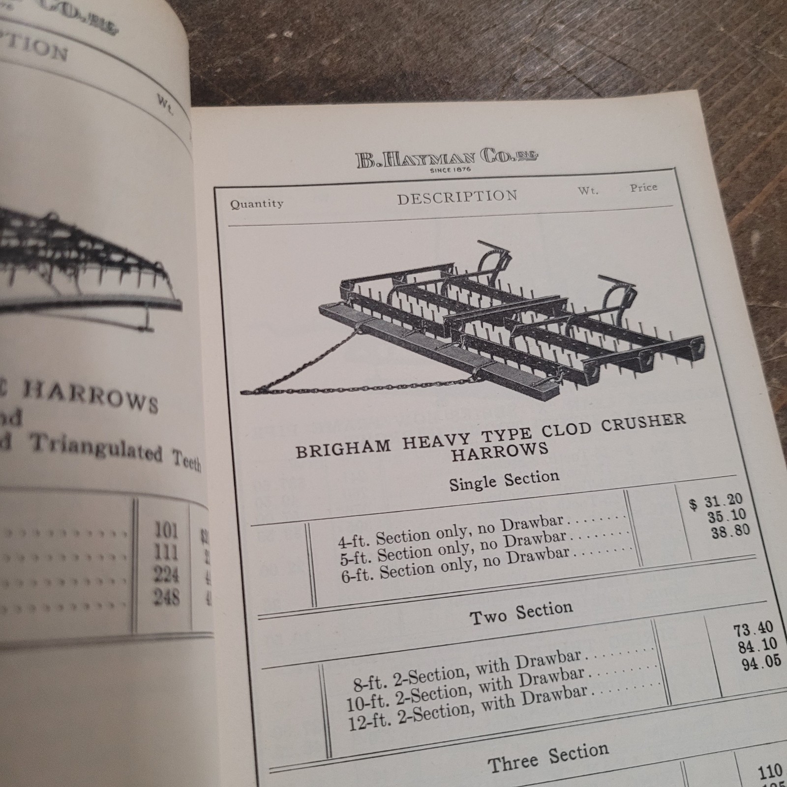 RARE Tractors Parts Price Catalog Agricultural Implements & Tools B. HAYMAN CO.