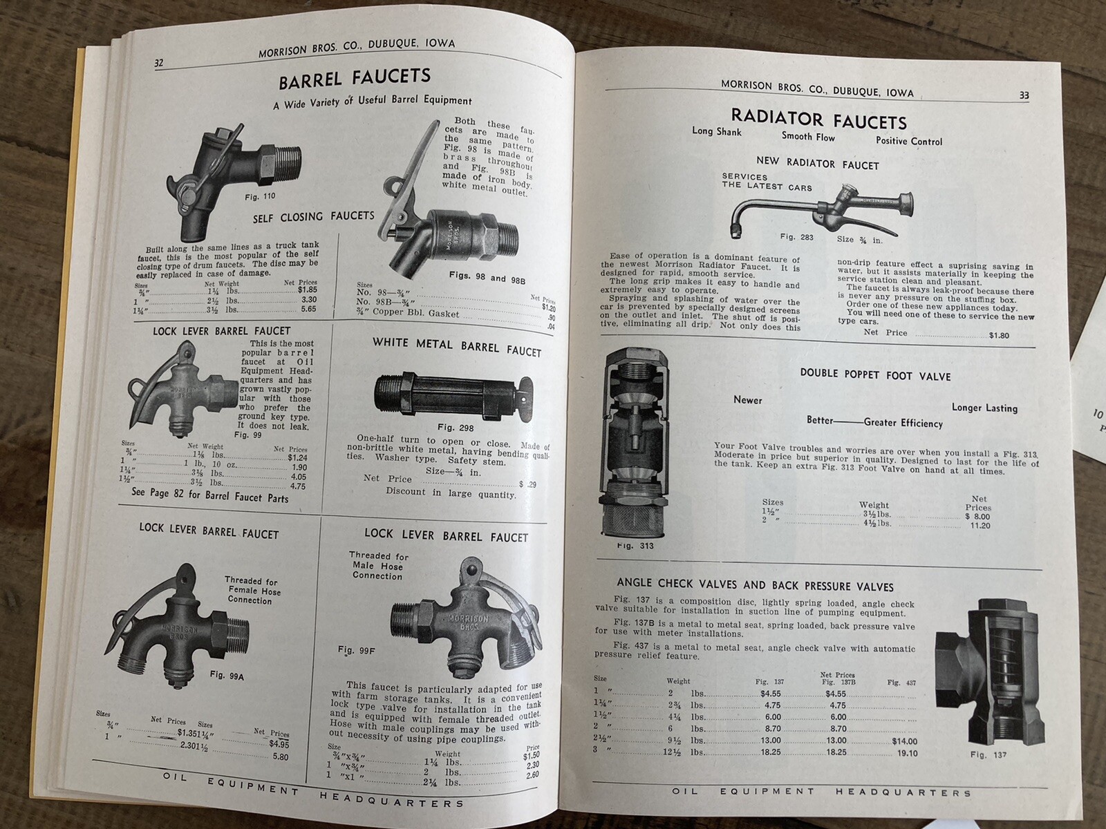 1951 Morrison Brothers Catalog No. 51 & 1953 Net Price List & Supplement
