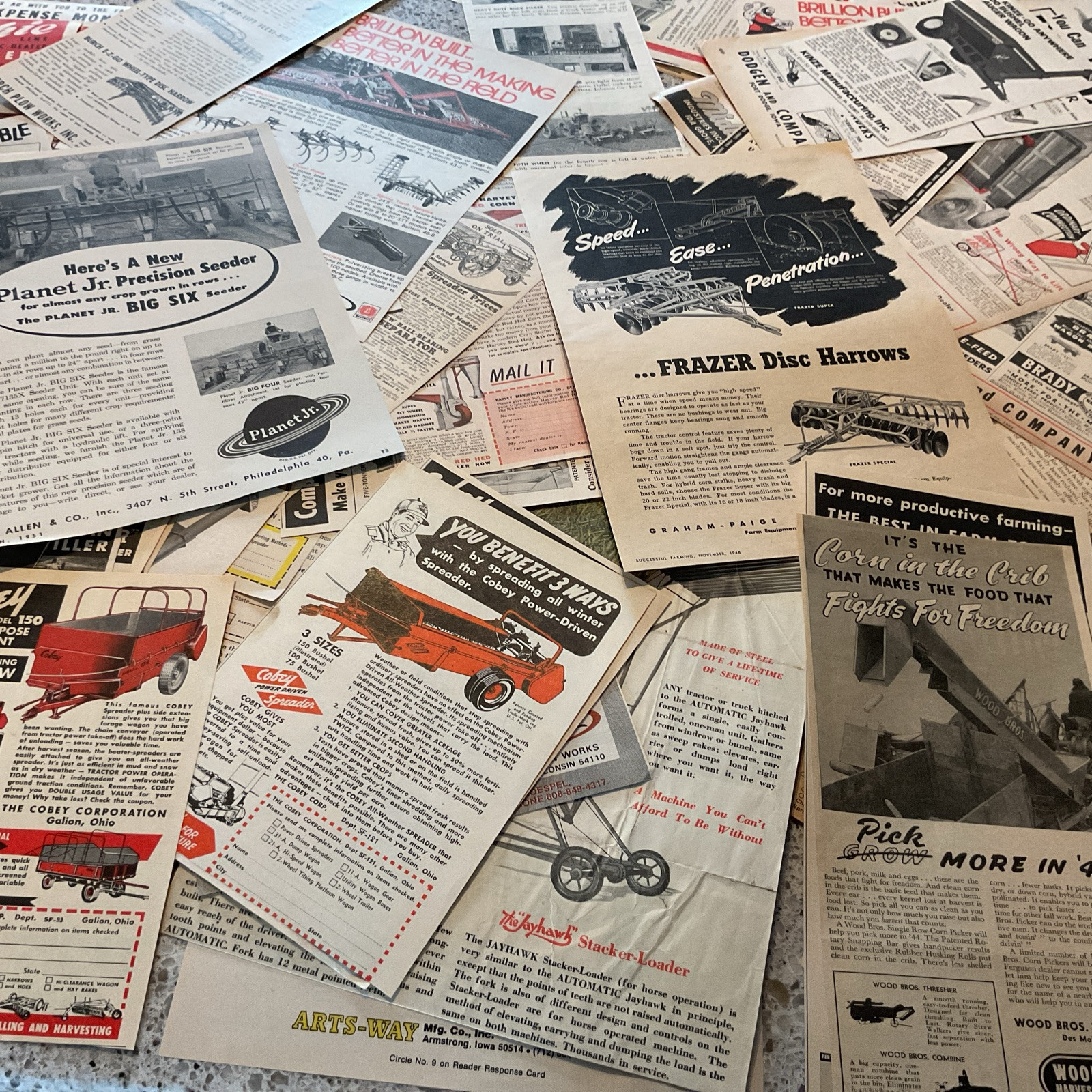 150+ Farming Agricultural Farm Related Print Ads 1920-70’s Vintage