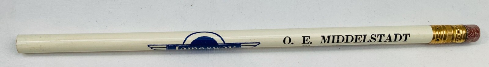 vintage JAMESWAY pencil white LORETTO MINNESOTA MID CENTURY MODERN MIDDELSTADT