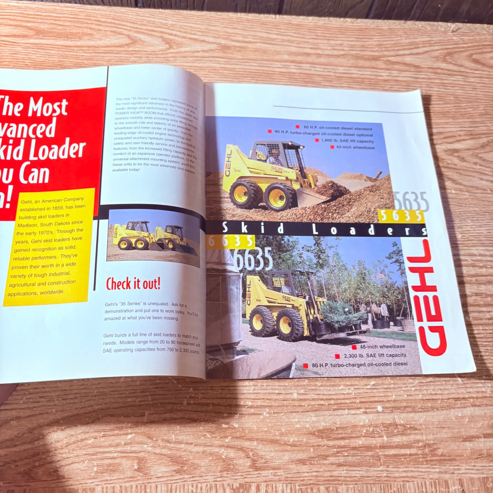 Gehl 5635, 6635 Skid Steer Brochure 12 Page