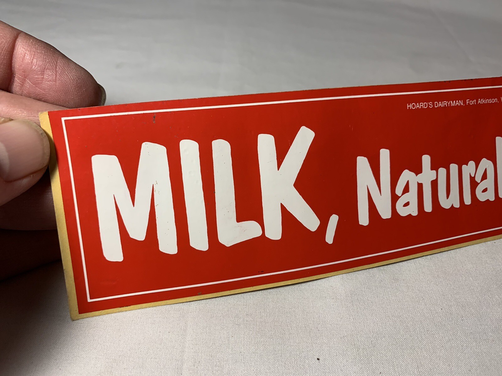 Decal Bumper Sticker Milk Naturally Dairy Milk Farm Farming Hoard&rsquo;s Dairyman