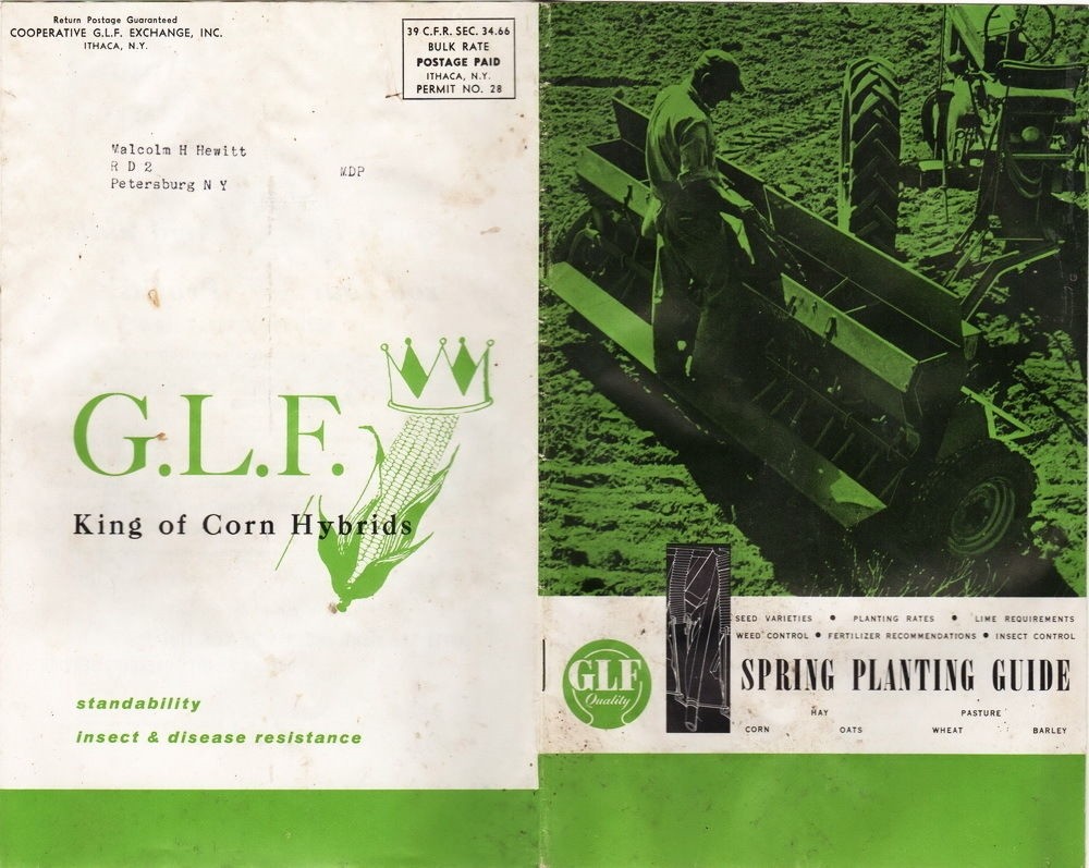 G.L.F. King of Corn Hybride, Spring Planting Guide, 1958