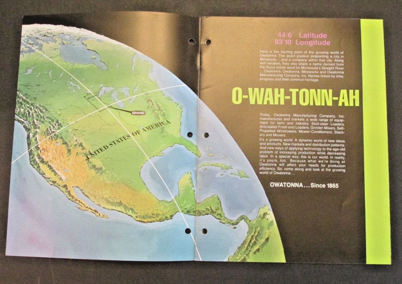 VTG Growing World Owatonna Ad Brochure Catalog Mustang Skid Loader Tractor MN US
