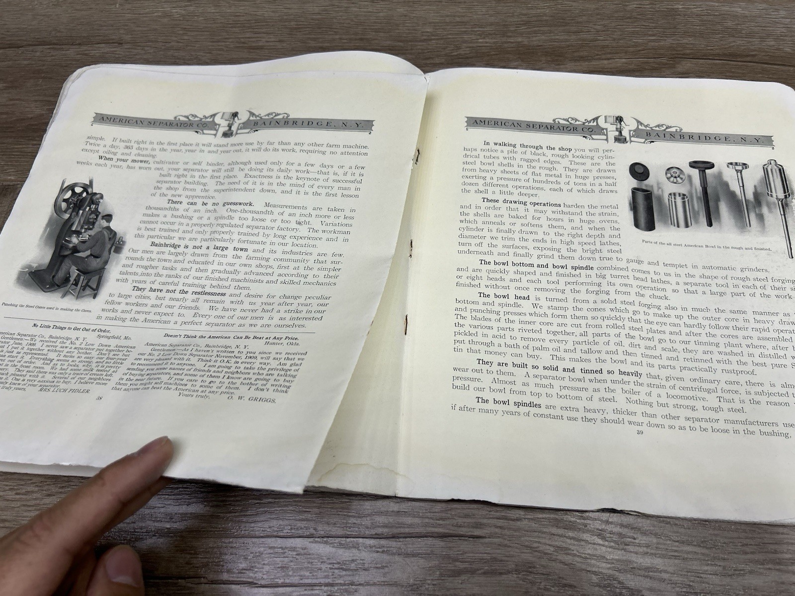 Antique Vintage Genuine American Cream Separator Co. Catalog