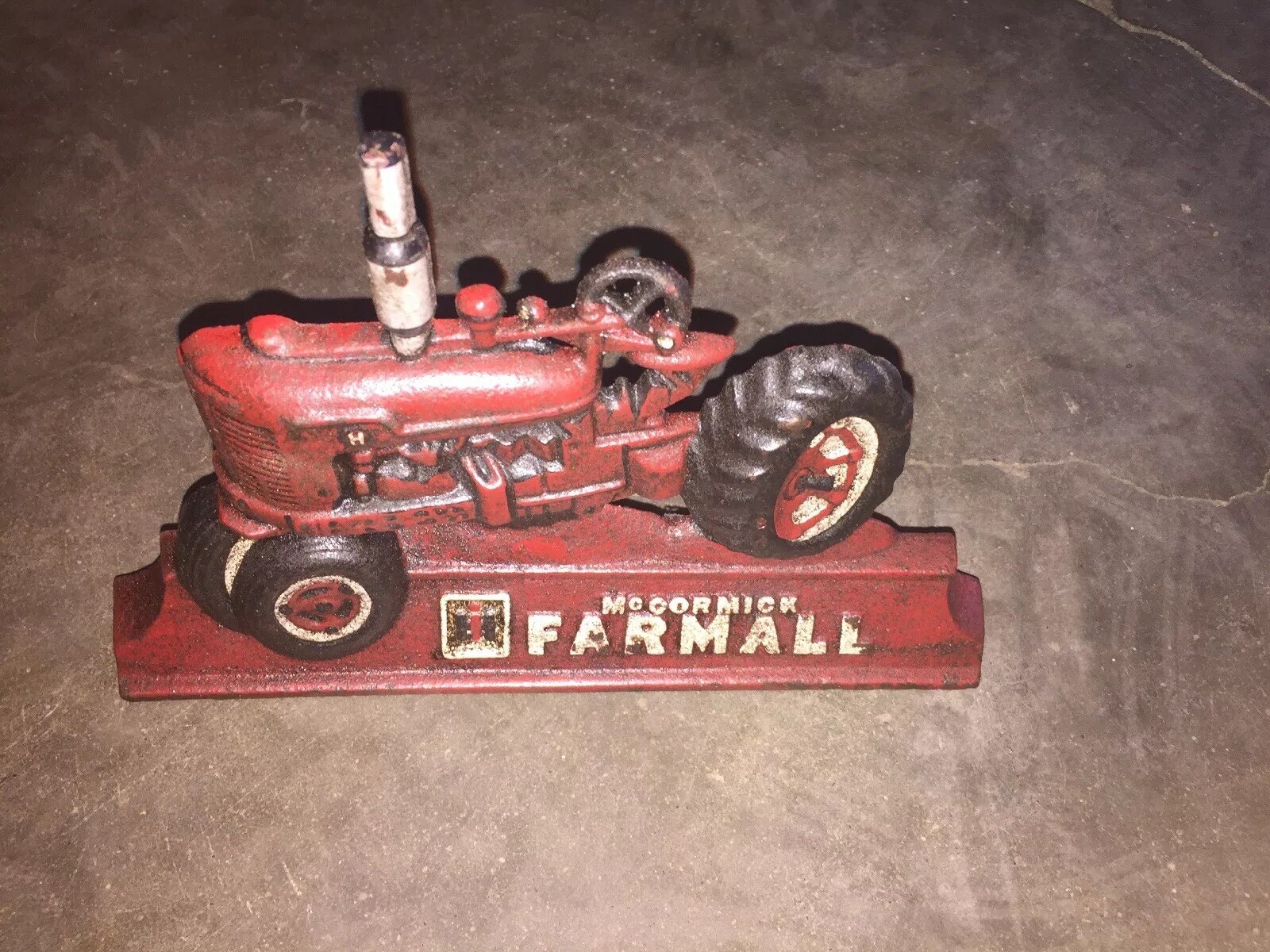 Farmall Doorstop Farmer Ranch Combine Plow Decoration Home Office Work Decor USA