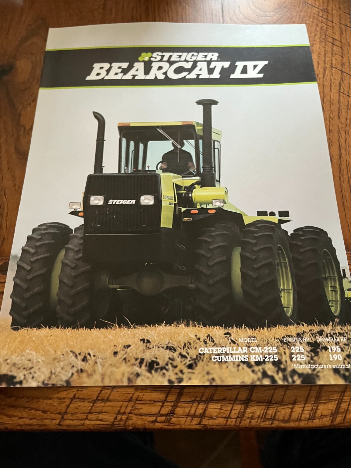Steiger Bearcat IV Tractor Brochure FCCA