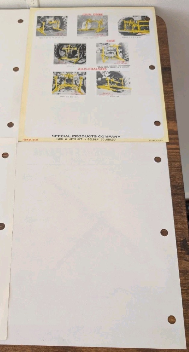13 SpeeCo Agriculture Implement Attachments Advertising Brochures