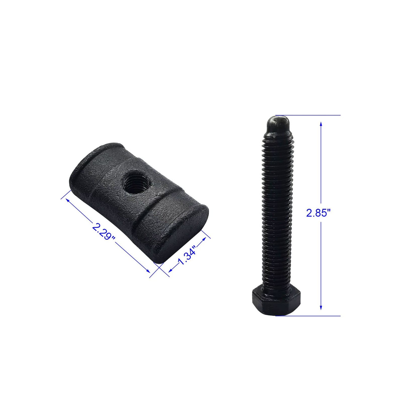Torsion Bar Key Adjuster Block Nuts Full Thread 2 Piece Set for Chevy