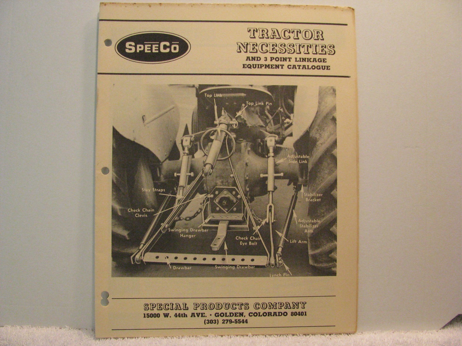1970s SpeeCo Tractor Necessities and 3 Point Linkage Equipment Catalogue 24 Page