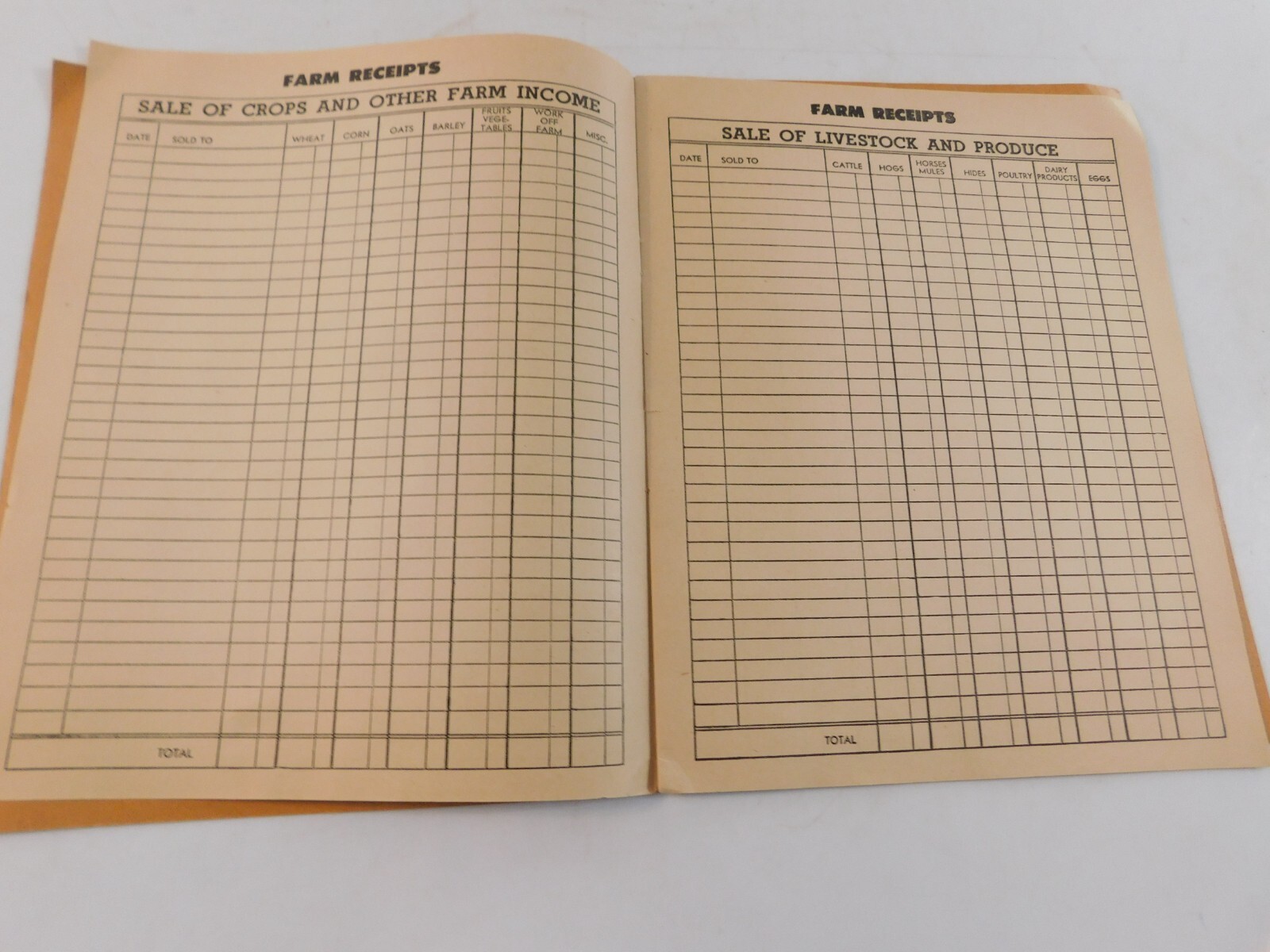 1950 FARM RECORD BOOK UNUSED BREHM PUBLISHING CO NEB WYO COLORADO S. DAKOTA RARE