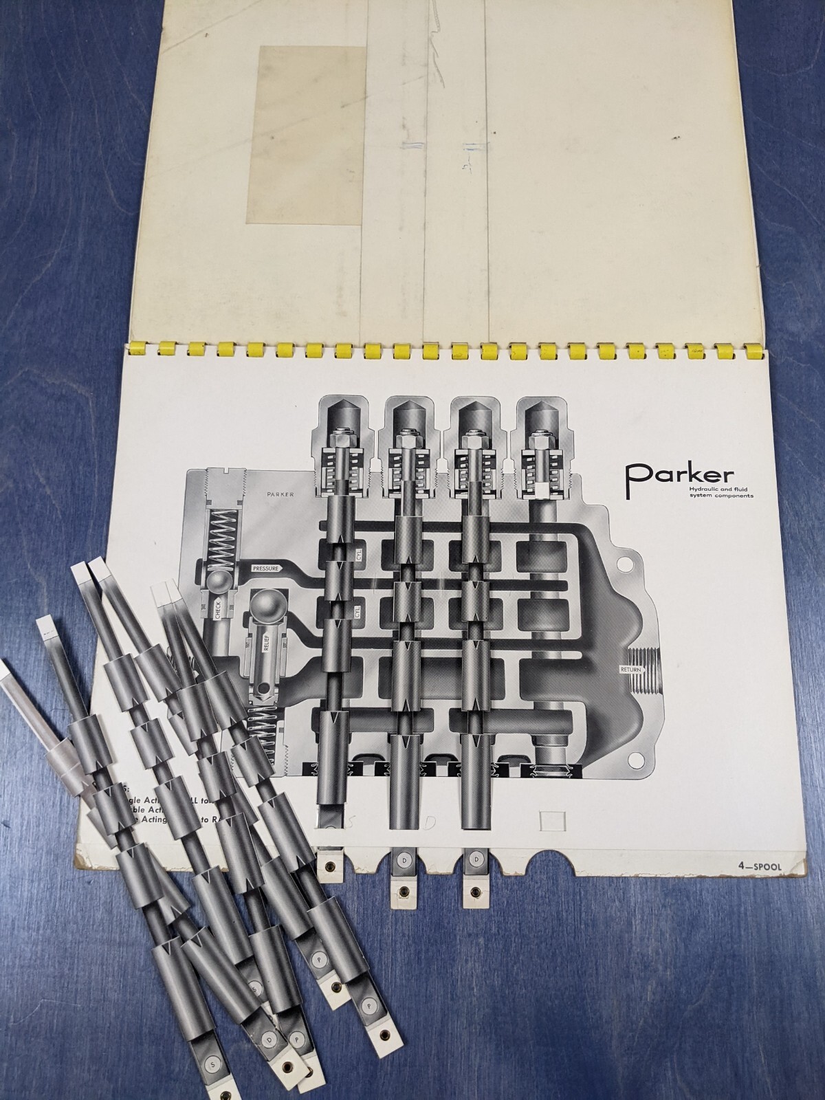 1954 Parker Appliance Hydraulic Valve Circuit Demonstrator Interactive Booklet