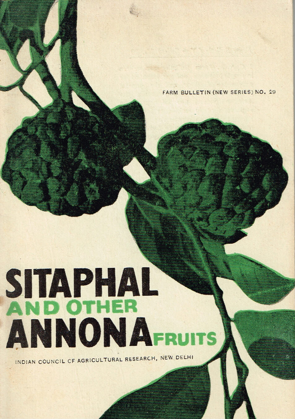 Vintage 1960s Farm Brochure India New Delhi Sitaphal Other Annona Fruits