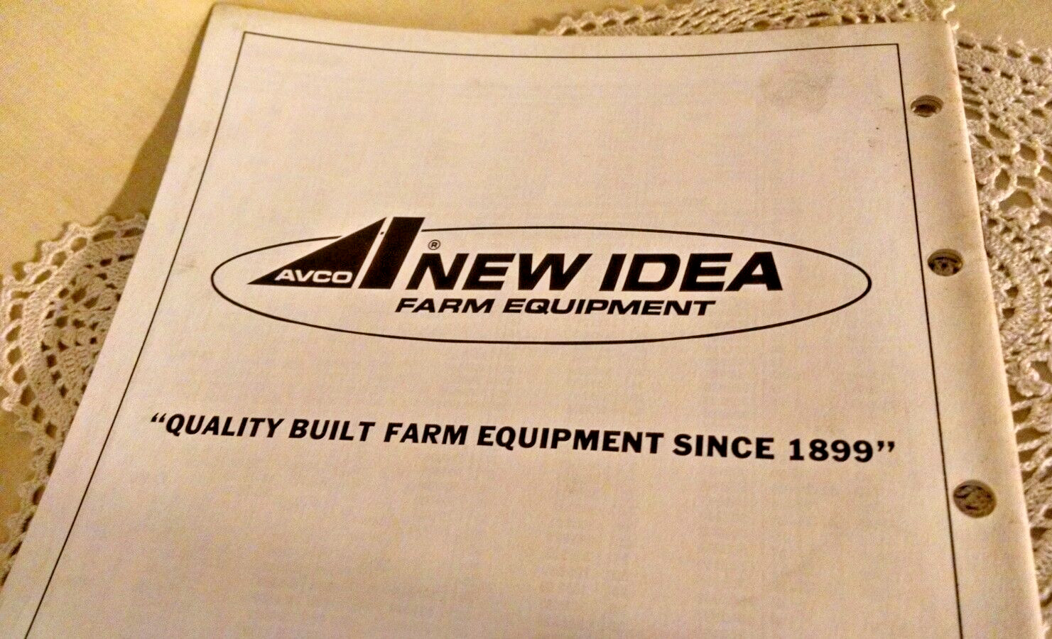 AVCO NEW IDEA SHELLER 314 OPERATOR&rsquo;S MANUAL CS-157 2 ROW PULL TYPE 2500-9/68-OZ.