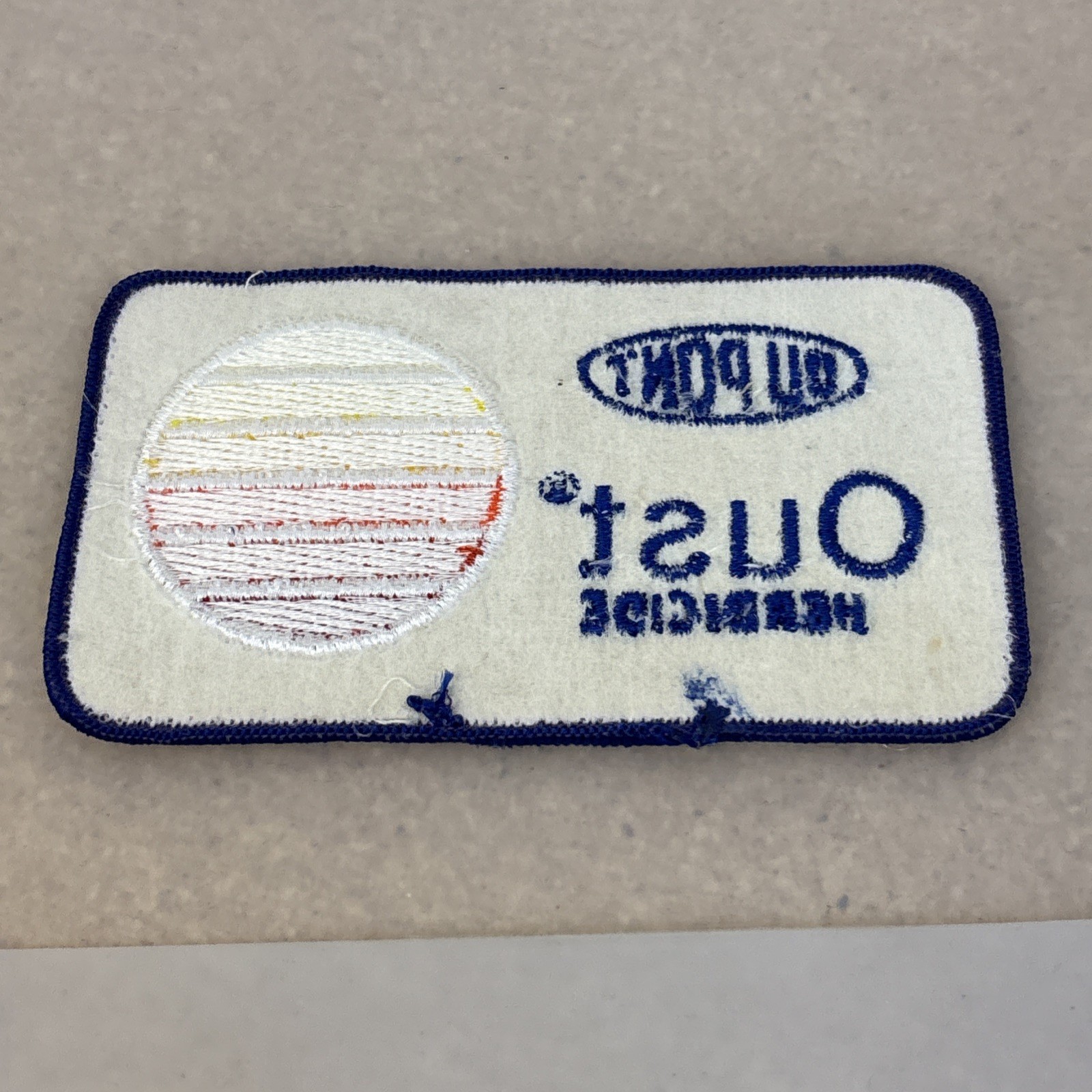 Dupont Oust Herbicide Vintage Embroidered Uniform Patch Sunset Logo