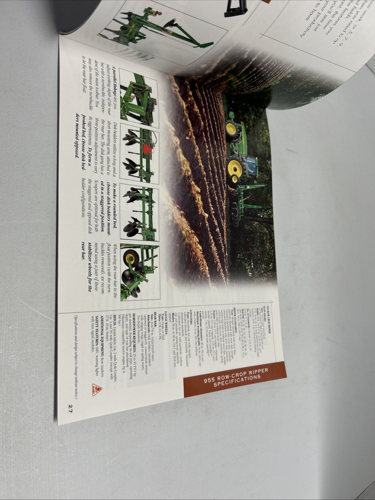 John Deere Primary Tillage Equipment for 1999 Brochure FCCA25