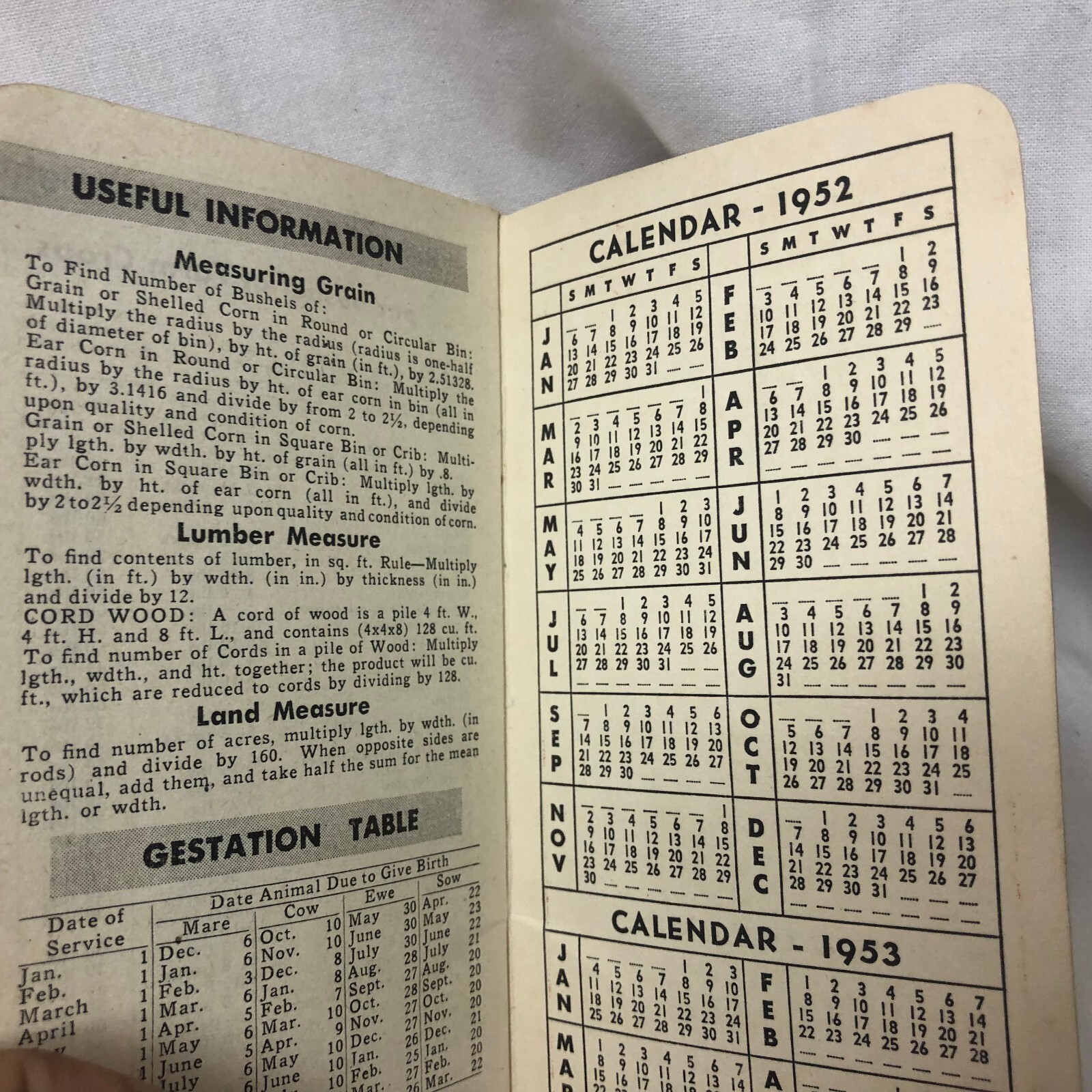 Vintage 1952 Armour&rsquo;s Advertising Pocket Notebook