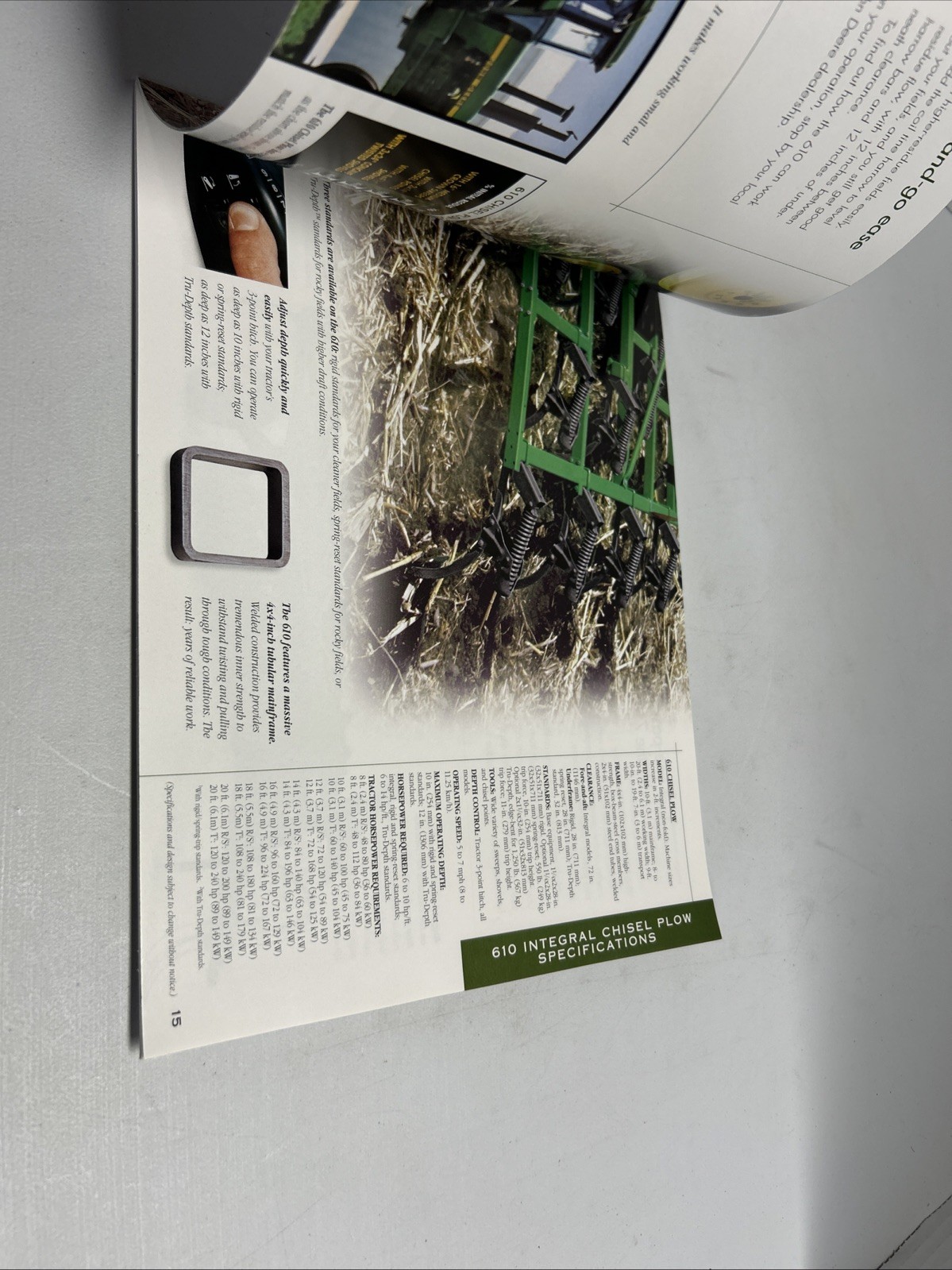 John Deere Primary Tillage Equipment for 1999 Brochure FCCA25