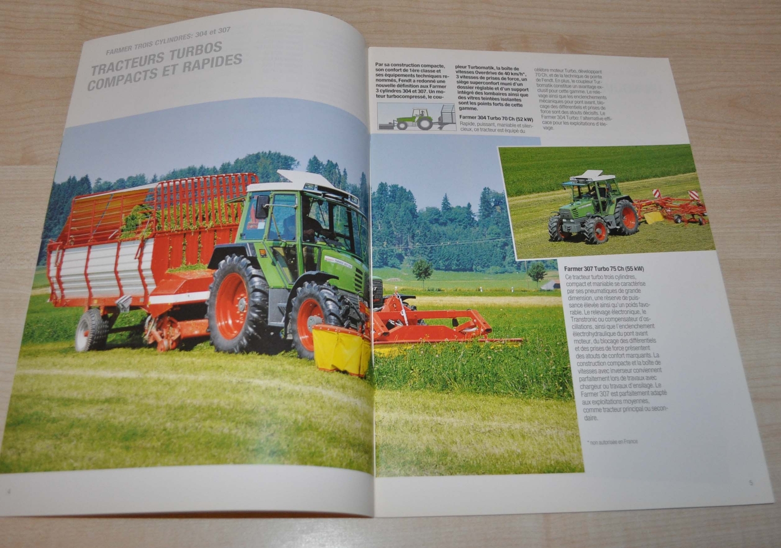 Fendt Farmer 300 Series Tractor Agricultural Brochure Prospekt FR