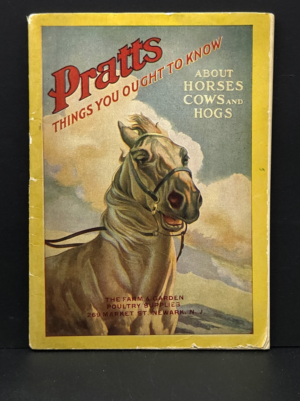 Pratt&rsquo;s Agricultural Farm Animal Feed Book on Raising Horses Cows & Hogs c.1911
