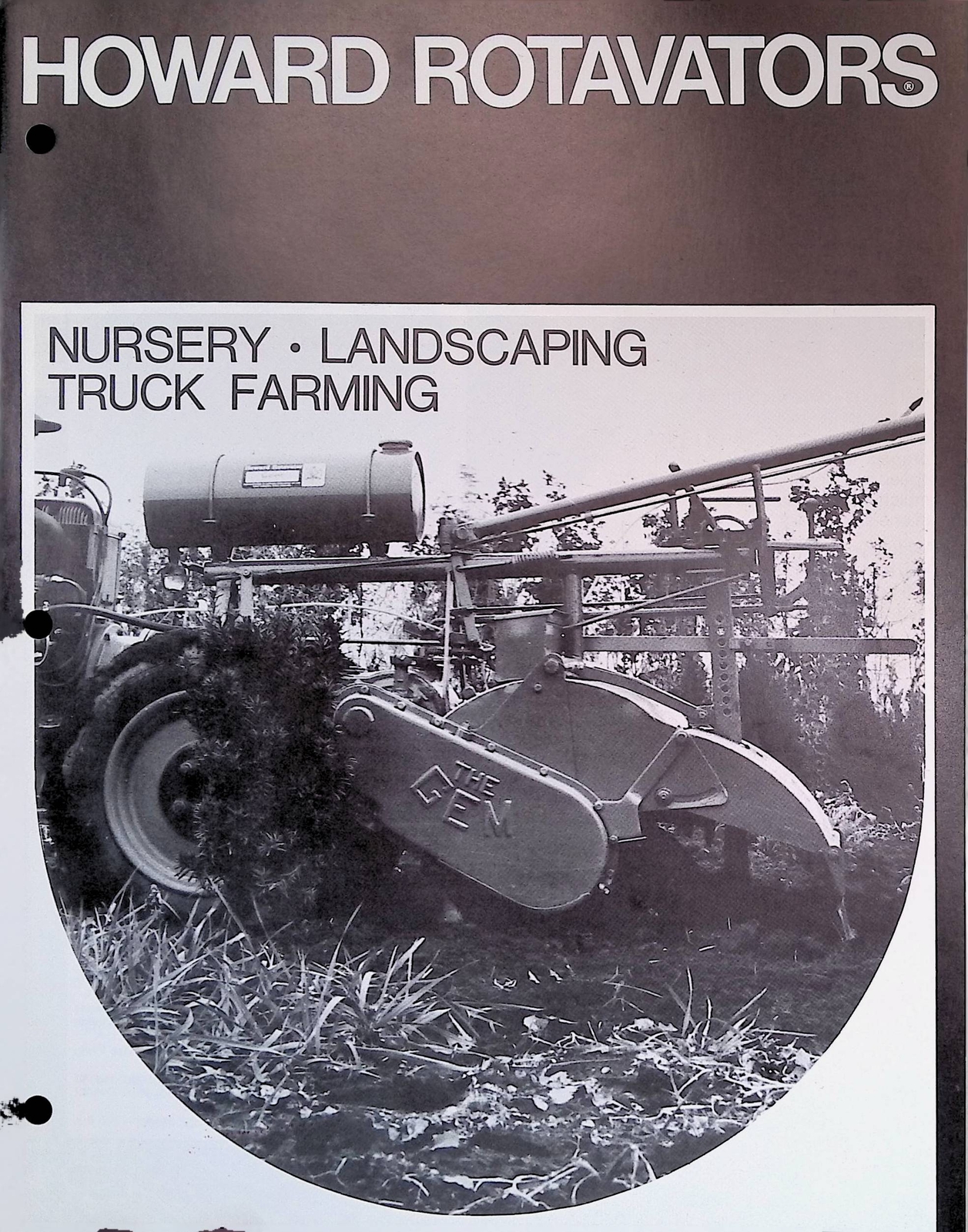 Vintage Farm Brochure Howard Rotavators For Nursery Landscaping Truck Farming