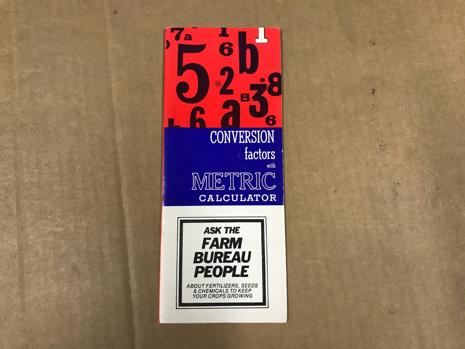 Vintage Conversion Factors With Metric Calculator