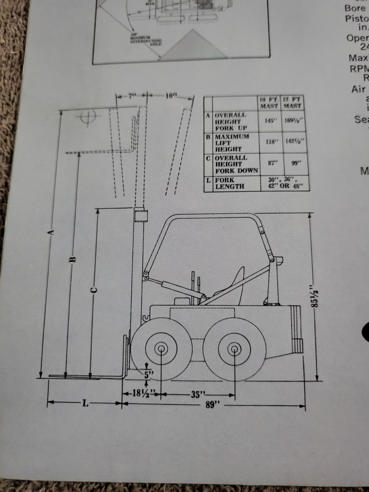 Vintage 1971 BROCHURE Melroe Bobcat Skid Steer Loader Fork Lift 500VL & 600VL