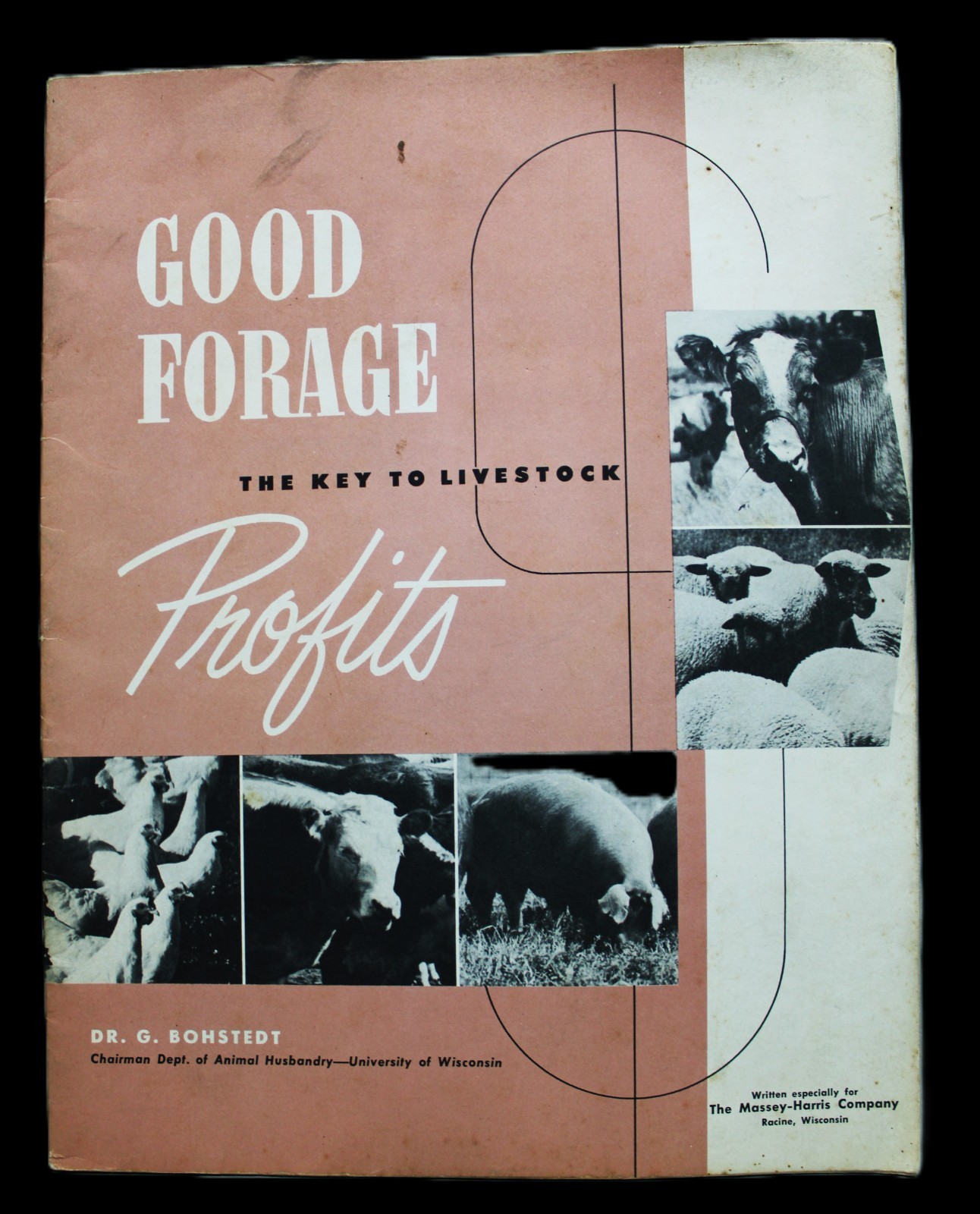 MASSEY HARRIS GOOD FORAGE THE KEY TO LIVESTOCK PROFITS ADVERTISING BROCHURE 1953