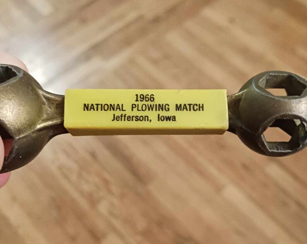 Vintage Giveaway Wrench 1966 National Plowing Match Contest Jefferson Iowa