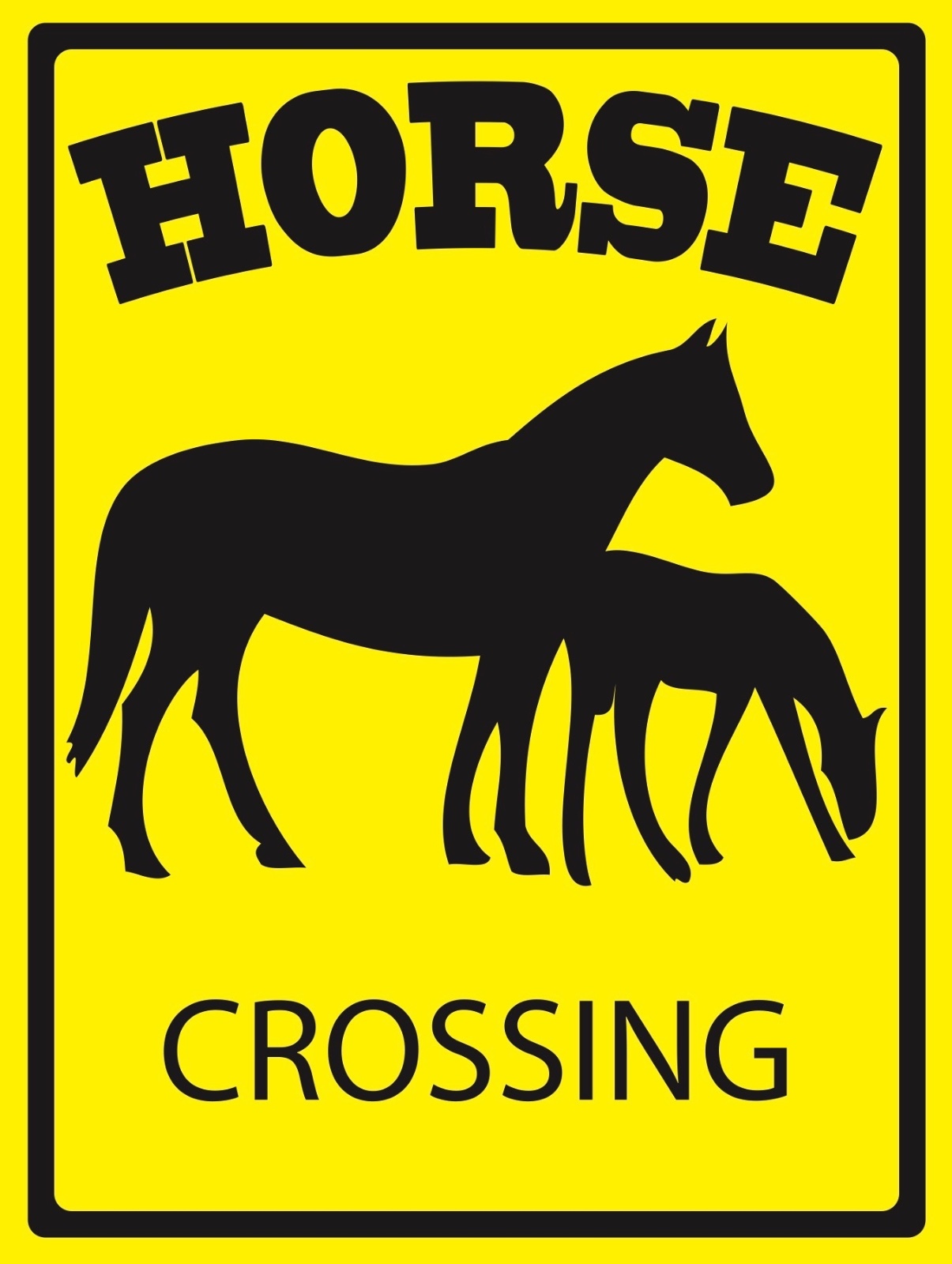 HORSE…CROSSING – SIGN- #PS-467/68…LARGE