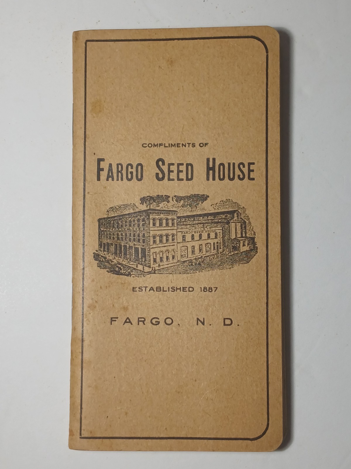 1913 Vintage Antique Fargo North Dakota Seed House Farm Ledger Book Magill & Co.