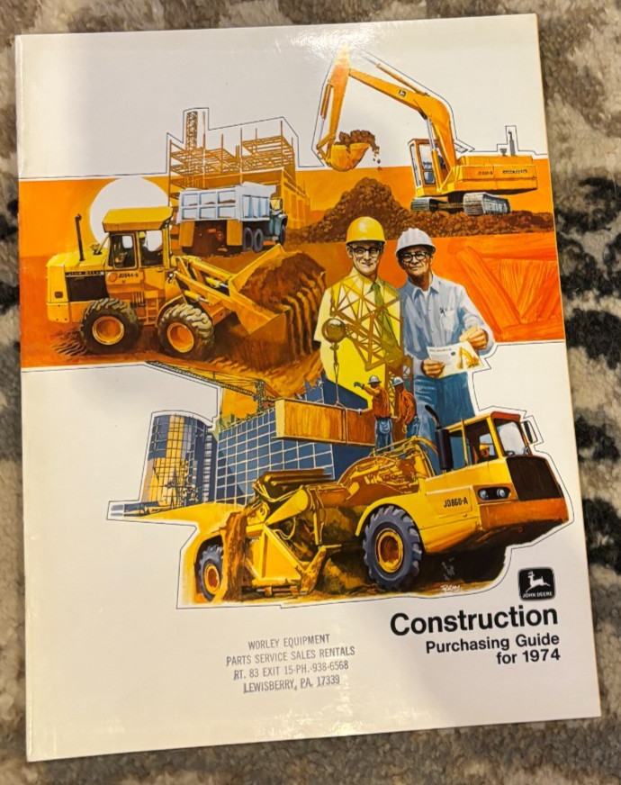 John Deere Construction Equipment Buyers Guide For 1974 Brochure CWPA26