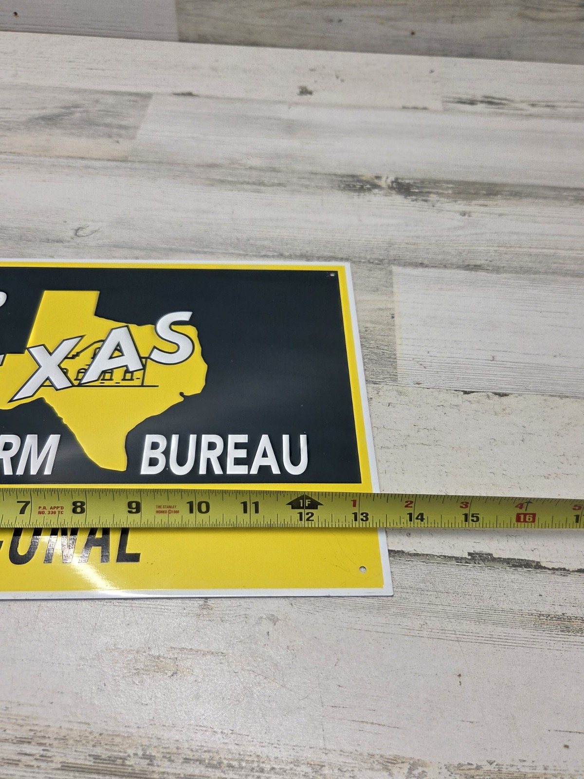 Member, Texas, Farm Bureau, Vintage Sign Mcconal