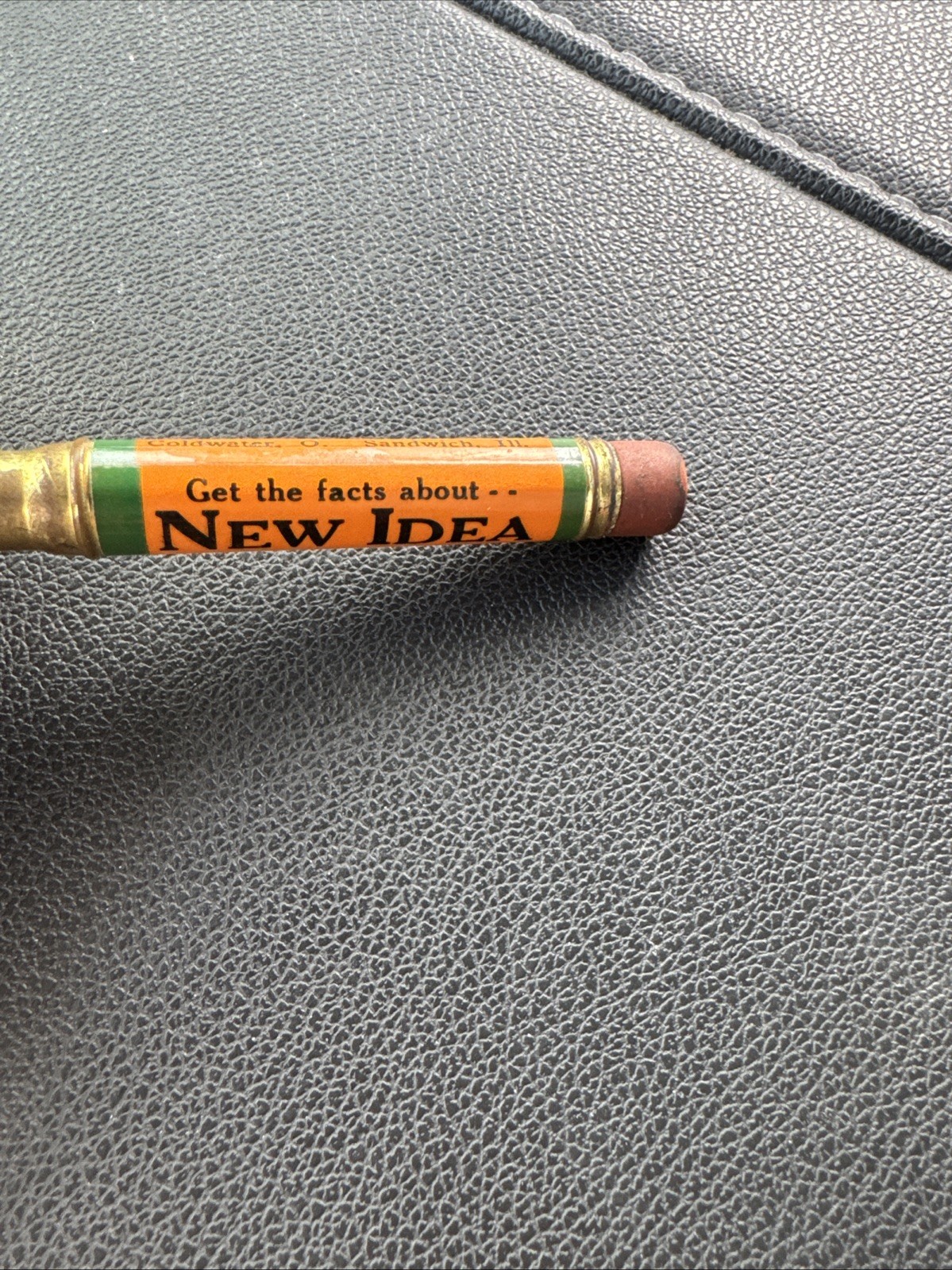Vintage NEW IDEA FARM EQUIPMENT BULLET PENCIL Advertising Sandwich Illinois
