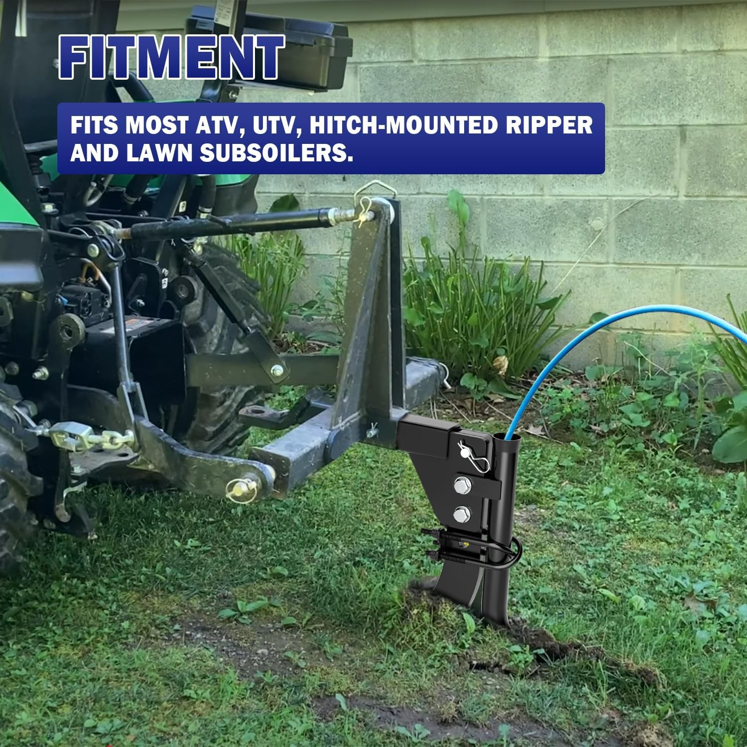 Pipelayer Attachment fit 3-Point Lawn Tractor ATV UTV, Light Duty Flexible Pi…