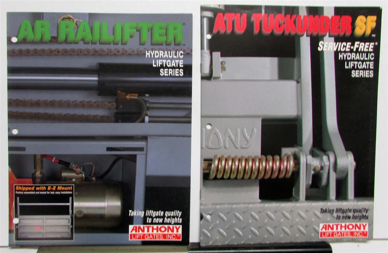 1990s Anthony Hydraulic Lift Gates ATU Tuckunder SF AR Railifter Sales Brochure