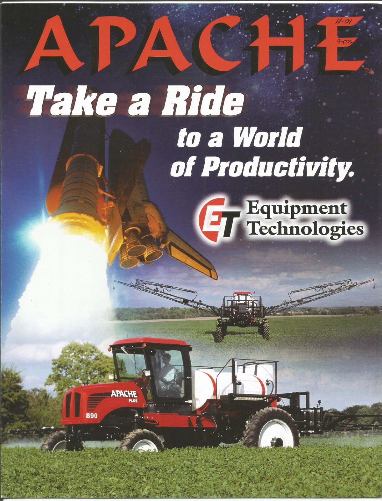 Original Apache 700 800 1200 Series Spreaders Specifications Sales Brochure