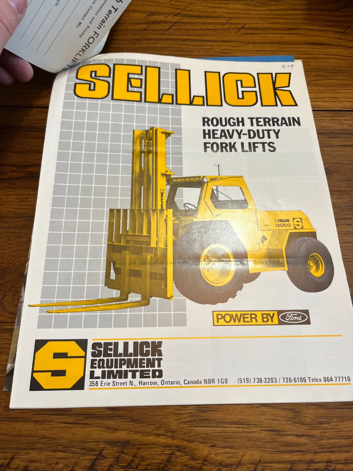 Sellick Fork Lift Truck Buyers Guide Brochure AMIL22