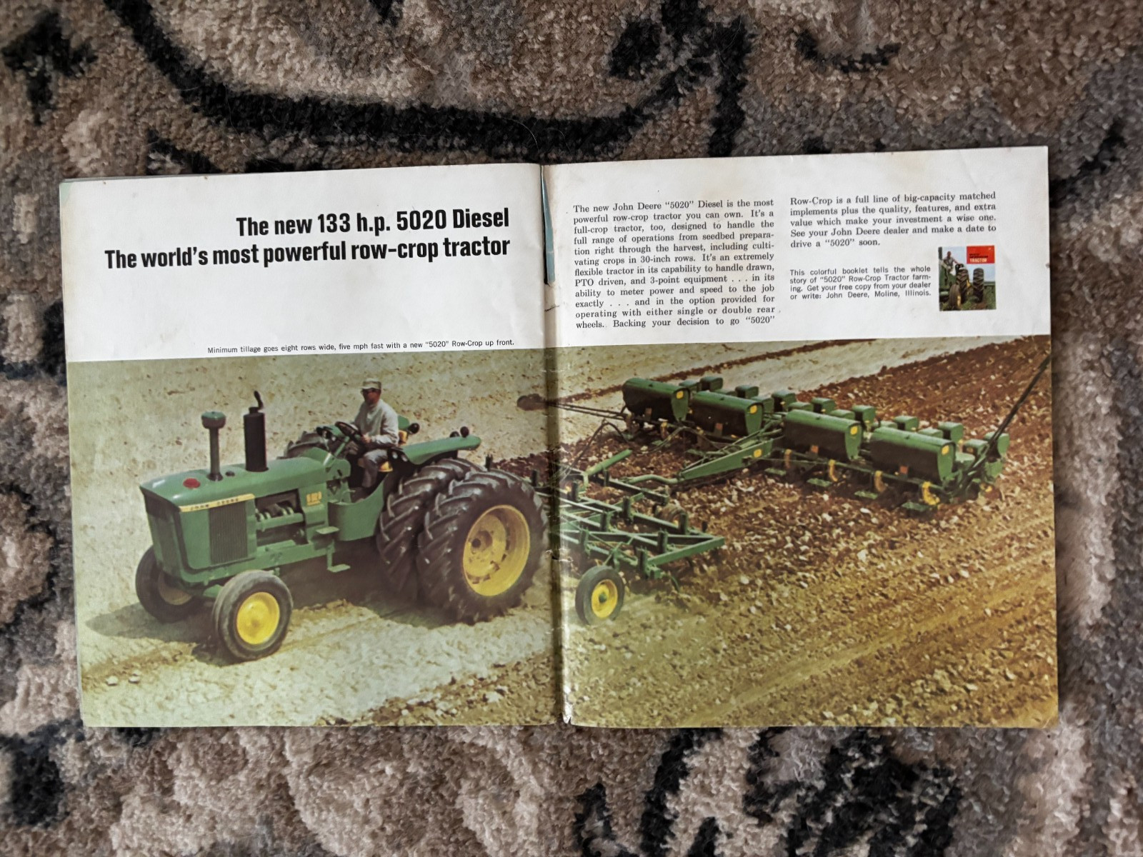 John Deere 2510 3020 4020 TRactor for 1966 Brochure DCPA26