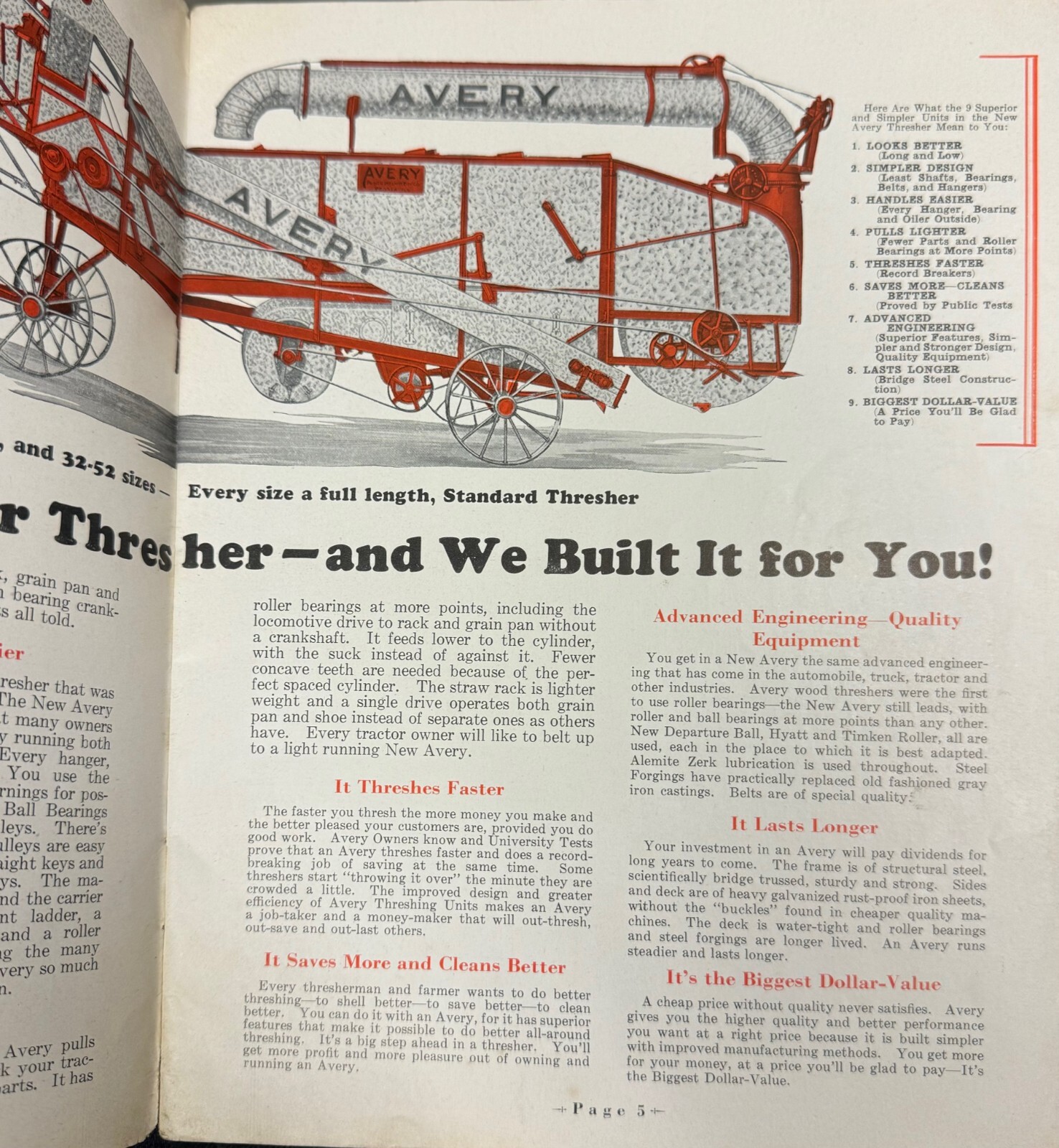 1931- Avery Threshers Catalog – Peoria, IL – Antique Ag – Avery Power Machinery